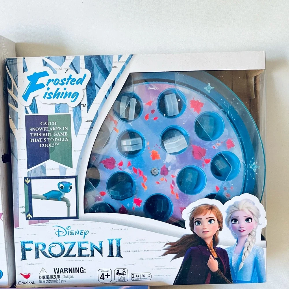 Kids Disney Frozen Boardgames & Activity Bundle Lot Of 3